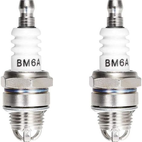 Bujía BM6A de 3 electrodos, reemplazo para bujía M7/L7T/CJ8, 2 unidades (1/4)