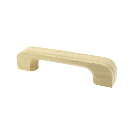 Ouvre&Déco – Poignée de meuble en bois vernis entraxe 96mm, VEGA (1/3)