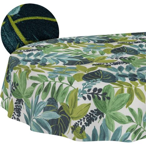 Nappe enduite Tropical Ovale 220x140 cm intérieur/extérieur (1/5)