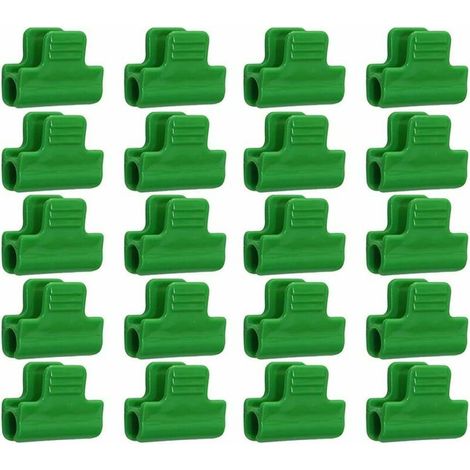 Clips de Fixation pourFilm de Serre, Lot de 20 Clips de Fixation pour Plastique Laminé, Clips pour Abris Bannières, Cadres Et Couvertures de Rangée de 11 mm de Diamèt (1/5)