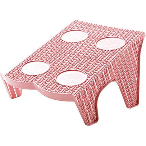 Range-Chaussures Double Couche En Plastique - Organisateur Gain De Place Avec Dosseret Antidérapant - Pour Entrée Et Placard - Lot De 1
