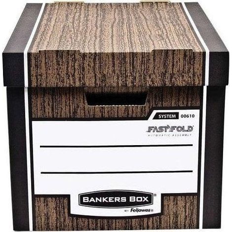 Fellowes WOODGRAIN estuche marrón para oficina en cartón