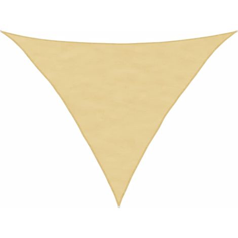 Voile d'ombrage  Voile de parasol sable 3,5x3,5x4,9 m 100 % polyester oxford