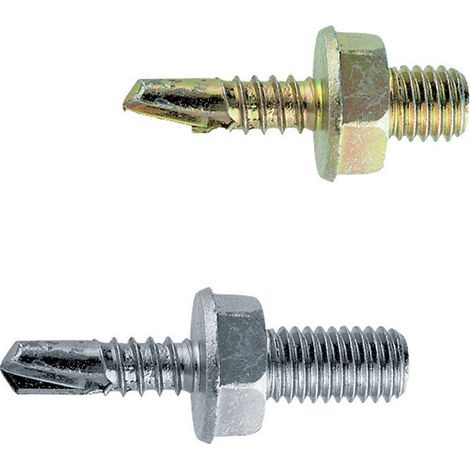 Vite autoperforante Torab M8 15mm SW13 acciaio, zincato, CELO (Per 100)