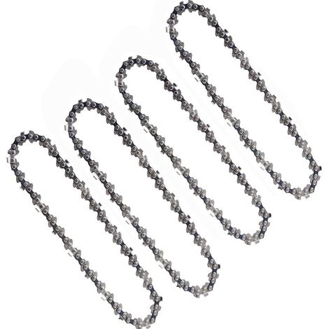 Lot de 4 chaînes de tronçonneuse 6 pouces – 37 maillons 1/4 pouces – Performance optimale pour bois dur – Compatible avec mini tronçonneuses (1/5)