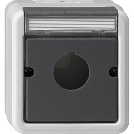 Gira Gehäuse BSF Taster Ø 22,5 mm WG AP Grau [027230], 0272 30 (1/2)