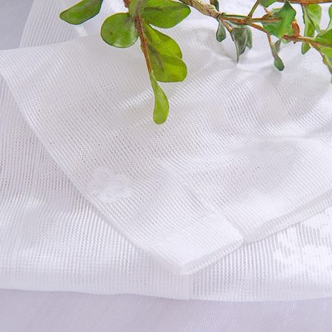 Rideau En Dentelle - 130 x 41 cm - Semi Transparent - Pour Cuisine Café Bibliothèque - Blanc Beige Bleu - 1 Pièce (1/5)