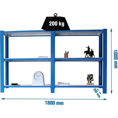 simonrack Metallregale in Blau und Weiß im zeitgenössischen Design