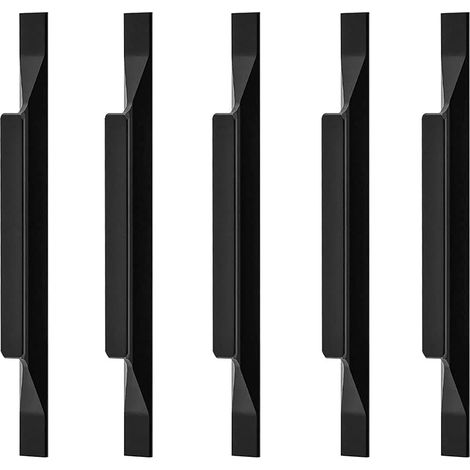 Maniglie in lega di alluminio europea, maniglie per mobili da cucina, maniglie per armadi, lunghezza totale 300 mm, interasse fori 192 mm, 5 pezzi (1/5)
