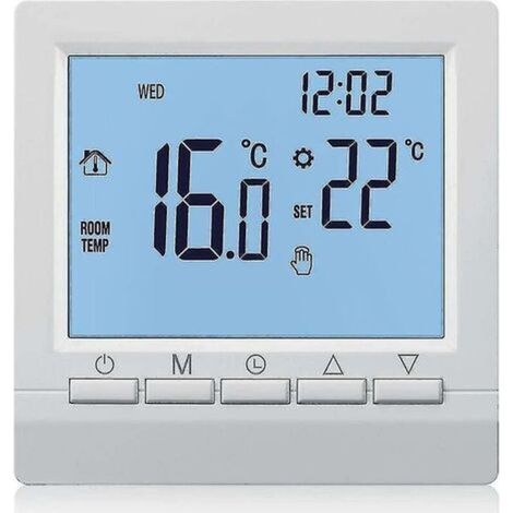 3A digital gas thermostat, weekly programmable room temperature controller (1/3)