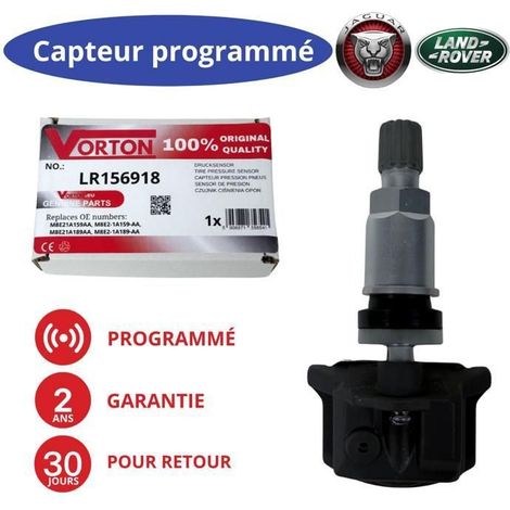 Sensor TPMS preprogramado 433 MHz para Land Rover y Jaguar – ref. LR156918 (1/5)