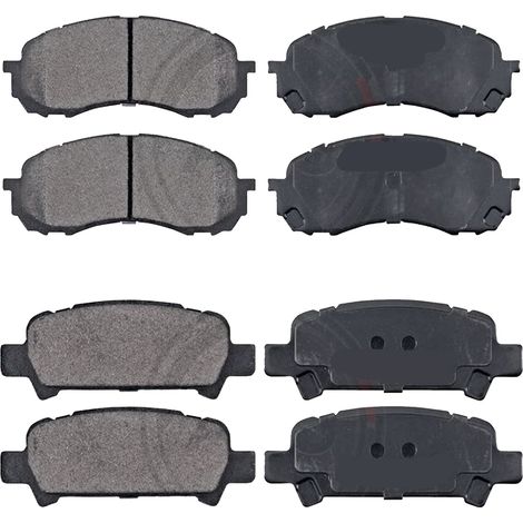 KIT PASTIGLIE FRENO ANTERIORI E POSTERIORI compatibile con SUBARU TRIBECA (B9) / PASTIGLIE FRENANTI AUTO OEM P 78 017,P 78 018 / SOSTITUZIONE DIRETTA / BASSA POLVERE / SILENZIOSO