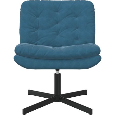Maison Exclusive - Poltrona Relax con Base Girevole Blu 63 x 75 x 76 cm Velluto