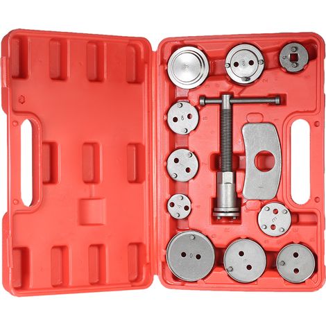 Kit d'outils de réparation automobile universel pour étriers de freins à disque (12 pièces) avec étui. (1/3)