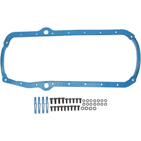 Carter Joint de Carter d'Huile avec Noyau en Acier OS34510T Compatible Chevrolet SBC 305 350 327 Moteur 1955-1985, Kit d'Étanchéité (1/5)