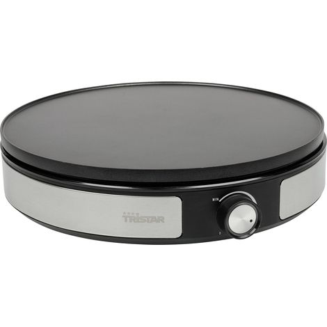 Tristar BP-2639 Crêpière revêtement anti-adhésif, voyant lumineux noir, argent D608842 (1/4)