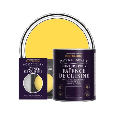 Peinture pour Faïence de Cuisine, Finition Mate - Sorbet Citron (1/3)