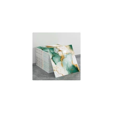(10 pezzi, 30×30 cm, Q057) Adesivi murali autoadesivi per piastrelle, effetto marmo, decorazione murale, materiale PET, adatti per cucine, bagni, caminetti e lavanderie. - Crezuo