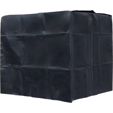Funda impermeable y ligera para depósito de agua de 1000 L, ideal para el jardín (negra), tejido Oxford, 120 x 100 x 116 cm. (1/5)