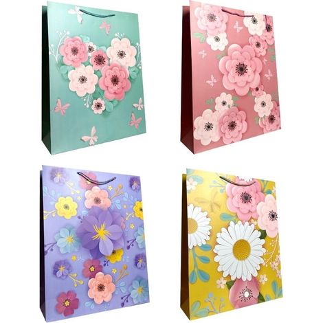 Universal-Geschenktüte XL Blumenmix