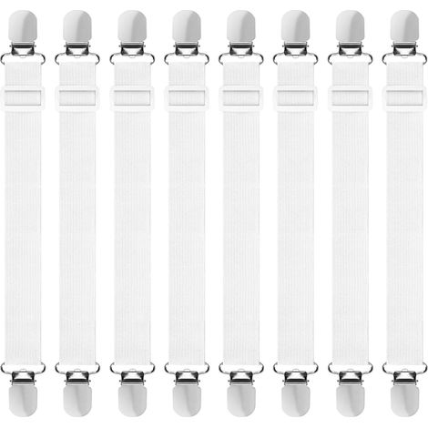 Tendeurs drap housse lot de 8 élastiques ajustables maintien optimal matelas planche canapé (1/4)