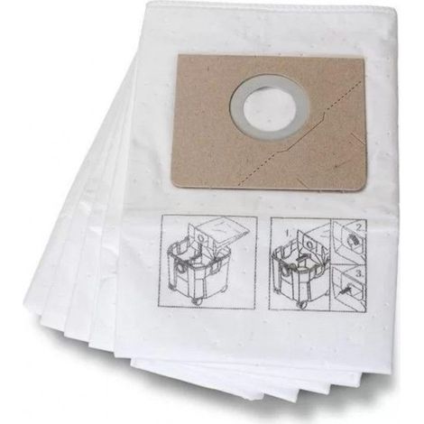 Sac à poussière premium non tissé FEIN 31345251010 - 35L - Pack de 5 (1/5)