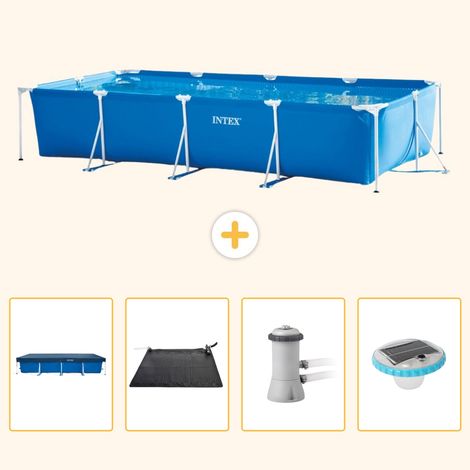 Intex Piscine Tubulaire Rectangulaire - 450x220x84 cm - 5-pièces S154 (1/5)