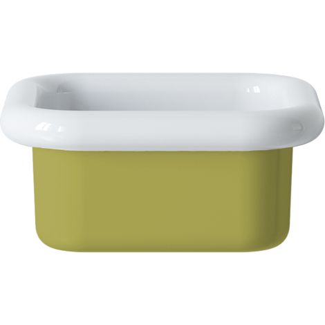 Lavabo retro de cerámica para colocar sobre encimera, 40 cm - True Colors Lite - Verde ácido