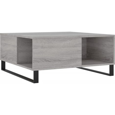 Maison Exclusive - Tavolino Salotto Grigio Sonoma 80x80x36,5 cm Legno Multistrato