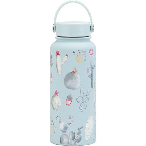Gourde Isotherme 1L Impression 2025 Nouveau Vacuum Portable Sport Grande Capacité Grande Ouverture (1/5)