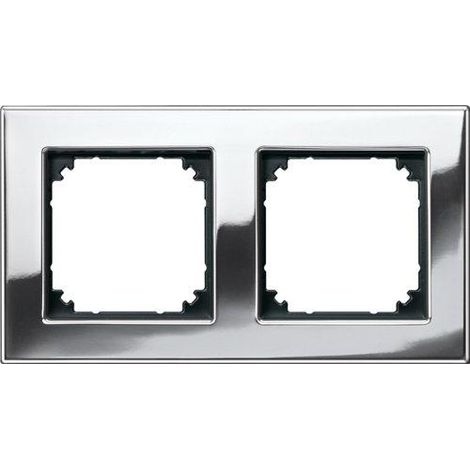 Merten M-PLAN placa de acabado metal cromo brillante