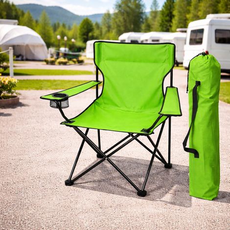 Anglersessel mit Getränkehalter Lime-MPO2470 (1/5)