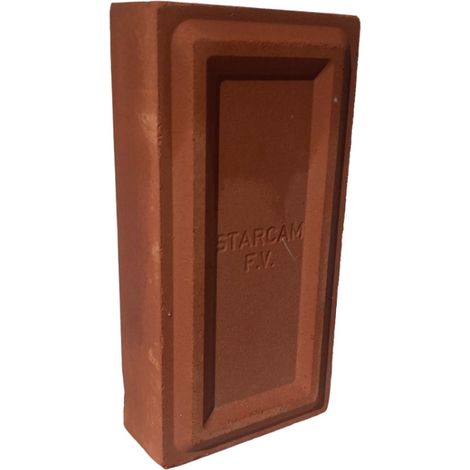 Mattone per focolaio faccia vista rosso tradizionale 6x11x22 cm