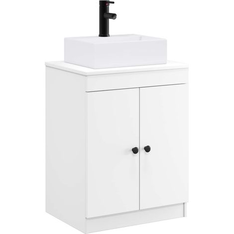 Bathroom Furniture Set White Engineered Wood vidaXL (1/5)