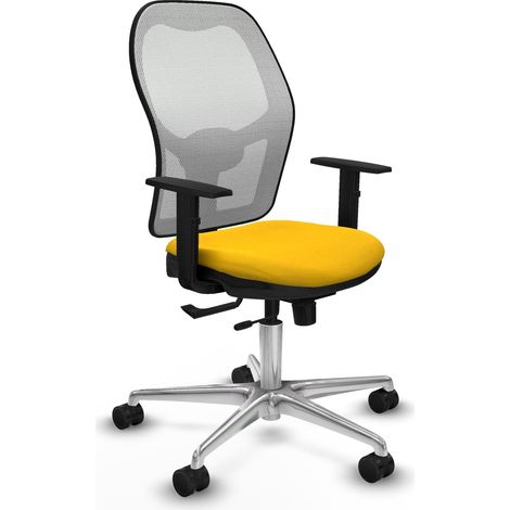 Chaise ergonomique piqueras y crespo Jorquera blanc maille confortable (1/2)