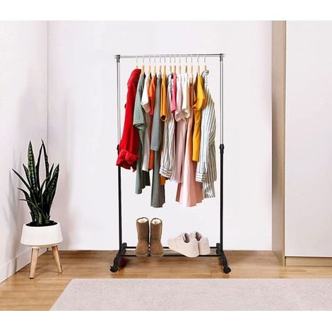 Stand appendiabiti da terra attaccapanni abiti 155 x 80 x 42mm singolo .69064