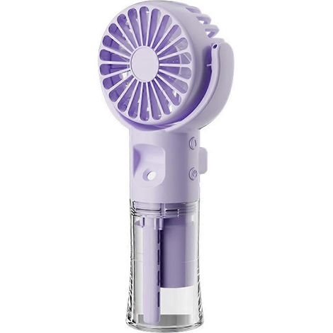 Ventilateur brumisateur portable F4, humidificateur, à suspendre autour du cou, violet (1/5)
