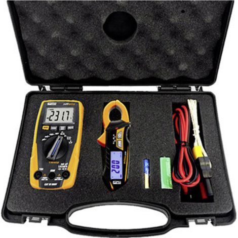 HT Instruments e-KIT Hand-Multimeter, Stromzange digital CAT III 600 V Anzeige (Counts): 4000