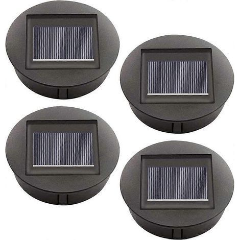 Lot de 4 lampes solaires de remplacement avec ampoules LED, remplacement pour lampes solaires de toit, panneau solaire LED-AquaForge (1/4)
