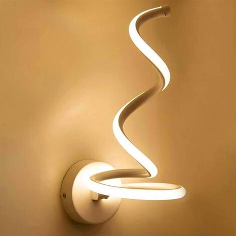 APPLIQUE LAMPADA DA PARETE A SPIRALE PER INTERNO LED LUCE CALDA 3000K 12W (1/4)