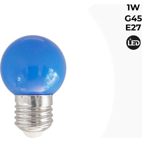 Farbige LED-Lampe G45 E27 1W