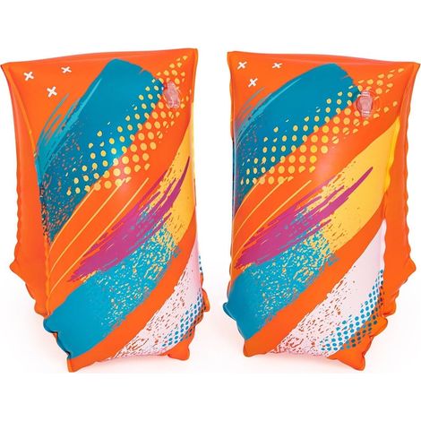 TrAdE Shop Traesio - Braccioli Gonfiabili Per Nuoto Galleggianti 30x15cm Colorify Toughlite Età 5-12 Anni 32274 - (1/5)