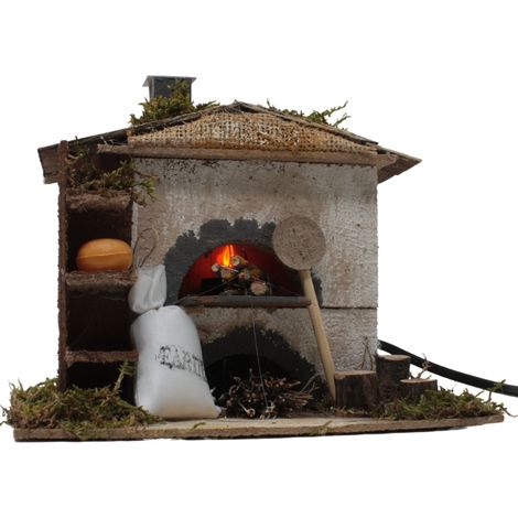 Forno con Lampada Effetto Fuoco 20x14 cm 11399 (1/5)