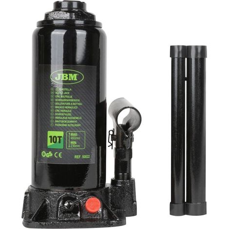 Crick a bottiglia jbm bottle jack 10t capacità 10 tonnellate base stabile (1/5)