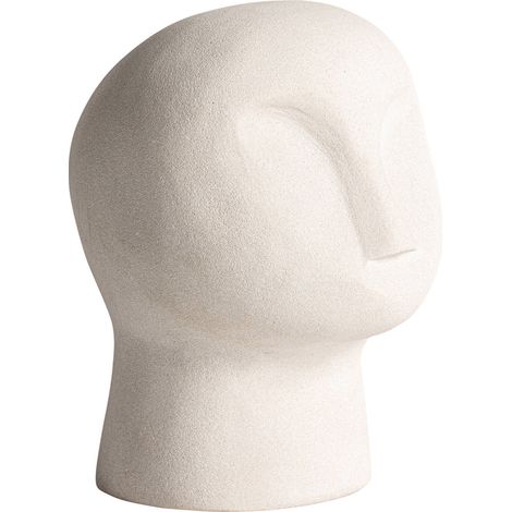 Buste Contemporain Joel en Marbre Blanc - Blanc Marbre Nuancé (1/2)