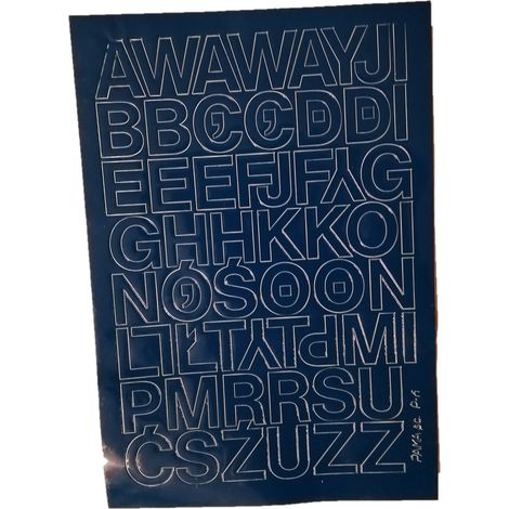 Lettere autoadesive in lamina, 2,5 cm, blu