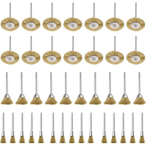 Brosse Metallique pour Rotatifs Outils Accessoires 45pcs (1/5)