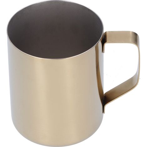 Tasse à café 304 acier inoxydable verre d'eau avec anse pour maison bar restaurant (1/5)
