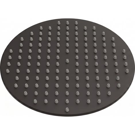 Badplaats Douchette Ronde 20 x 20 cm – Noir Mat – Pommeau de Dou