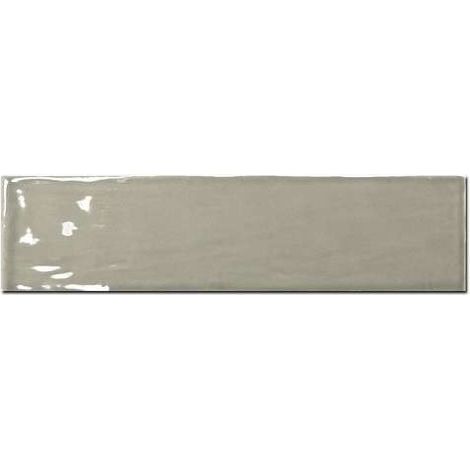 Eiffel Art Construction – Carrelage mur effet zellige vert kaki 7,5x30 cm – Finition brillante – Pâte blanche – Non rectifié – Pour intérieur – Boîte de 1m2 (1/5)